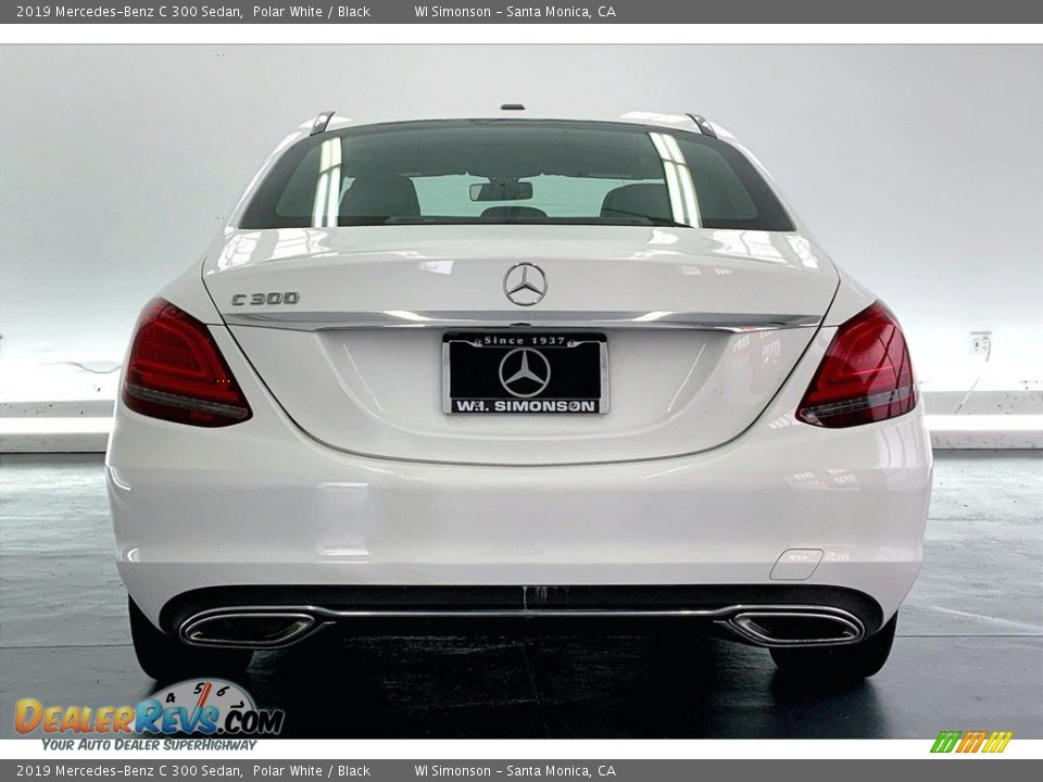 2019 Mercedes-Benz C 300 Sedan Polar White / Black Photo #3