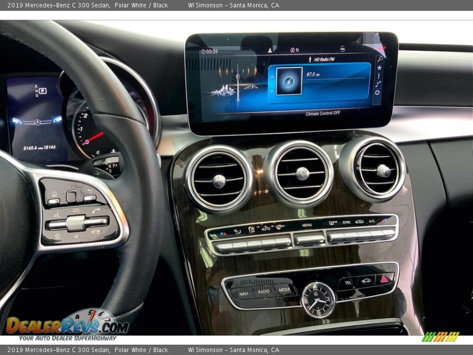 2019 Mercedes-Benz C 300 Sedan Polar White / Black Photo #5