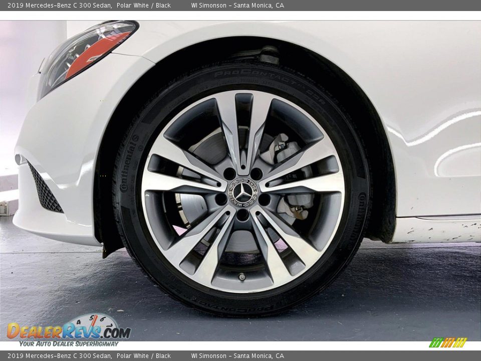2019 Mercedes-Benz C 300 Sedan Polar White / Black Photo #8