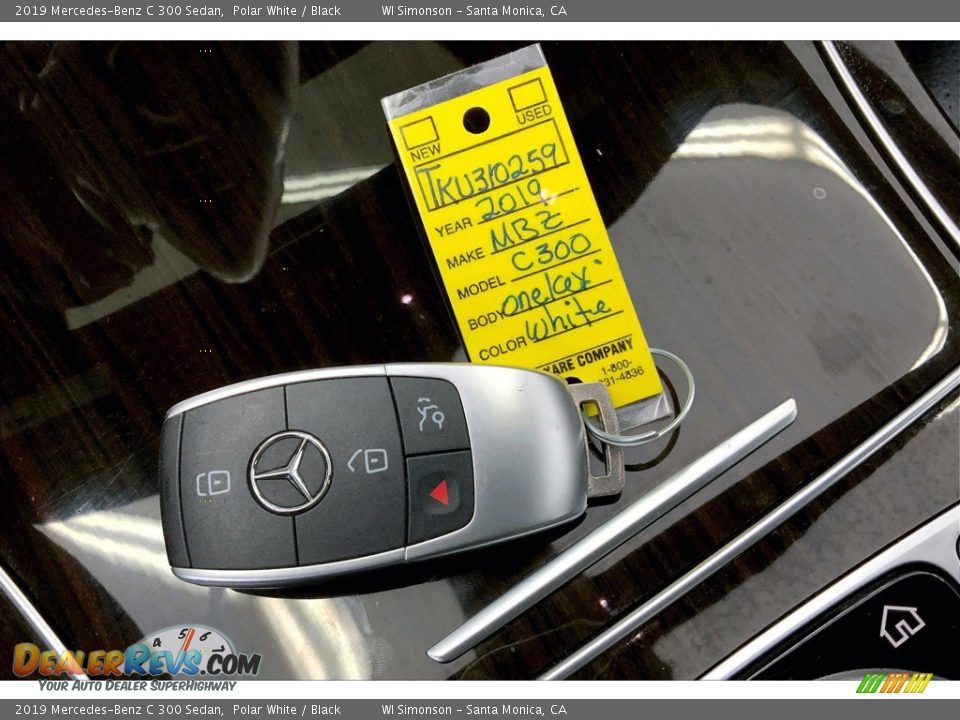 2019 Mercedes-Benz C 300 Sedan Polar White / Black Photo #11