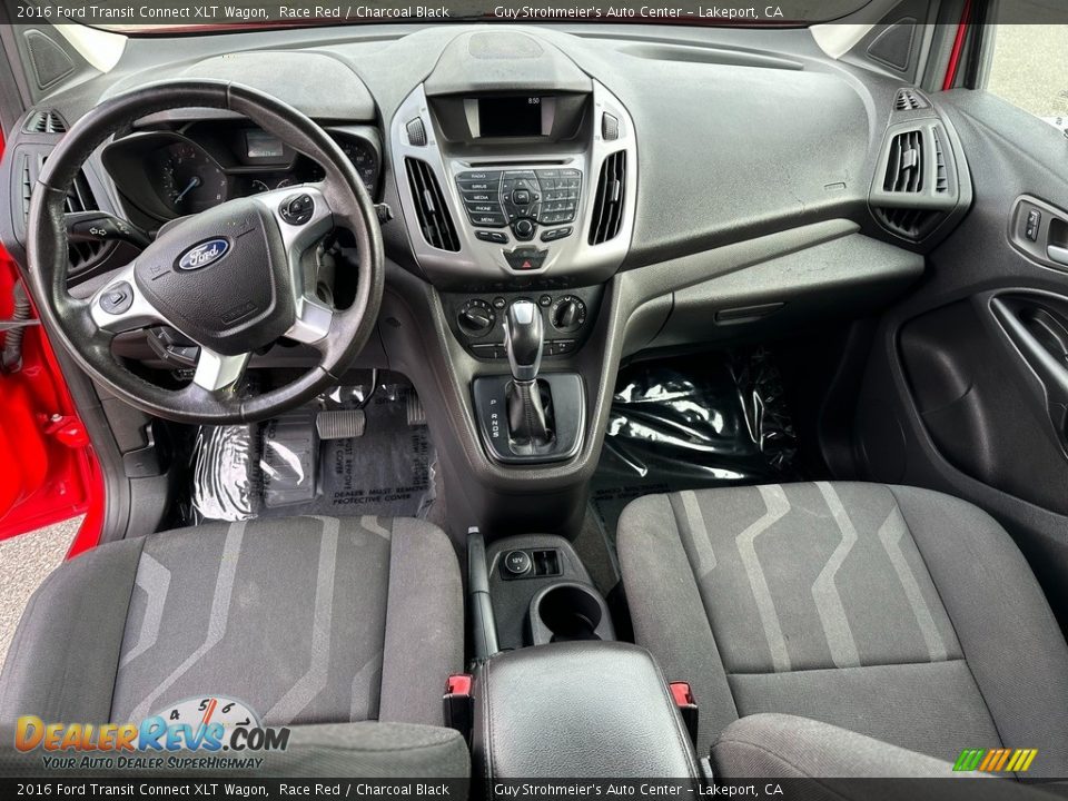 Charcoal Black Interior - 2016 Ford Transit Connect XLT Wagon Photo #13