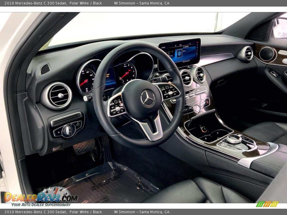 2019 Mercedes-Benz C 300 Sedan Polar White / Black Photo #14