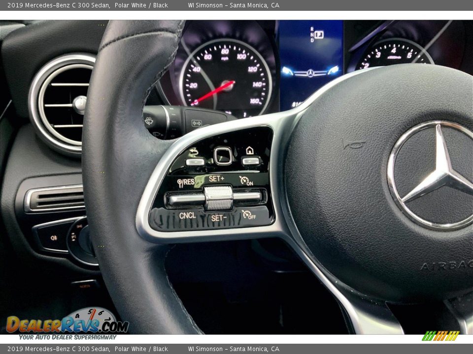 2019 Mercedes-Benz C 300 Sedan Polar White / Black Photo #21