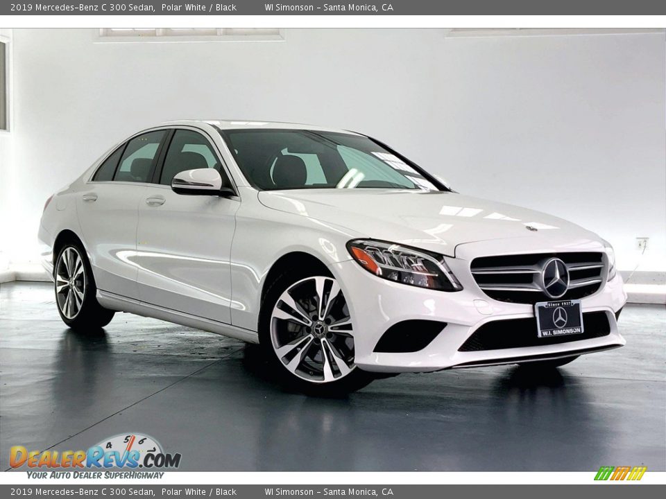 2019 Mercedes-Benz C 300 Sedan Polar White / Black Photo #34