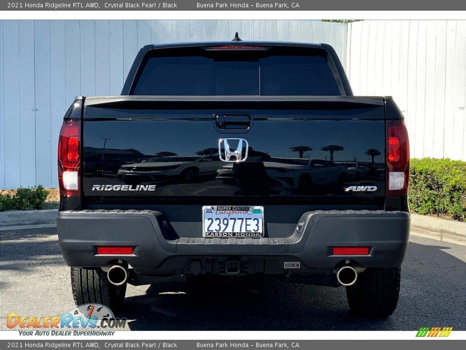 2021 Honda Ridgeline RTL AWD Crystal Black Pearl / Black Photo #5