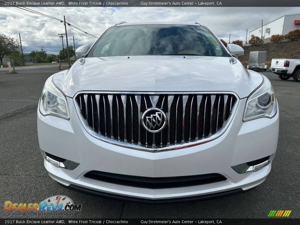 2017 Buick Enclave Leather AWD White Frost Tricoat / Choccachino Photo #2