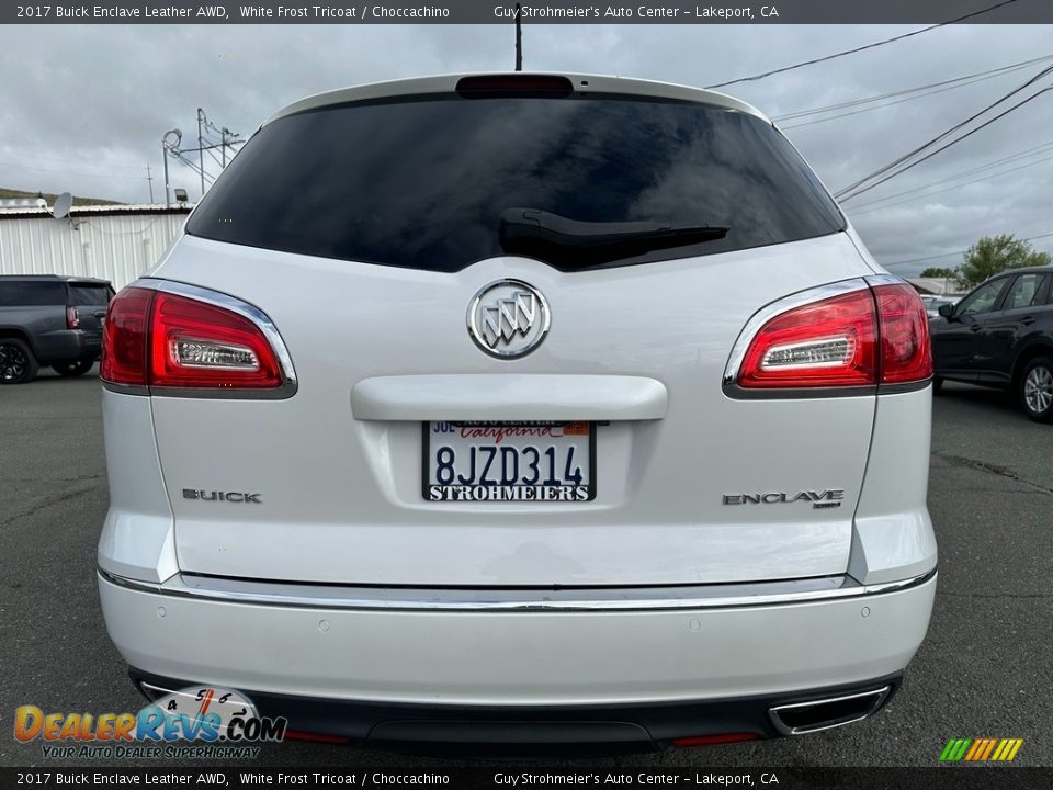 2017 Buick Enclave Leather AWD White Frost Tricoat / Choccachino Photo #5