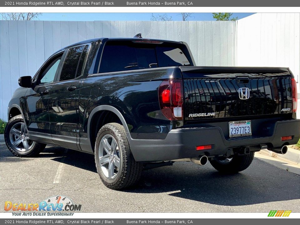 2021 Honda Ridgeline RTL AWD Crystal Black Pearl / Black Photo #12