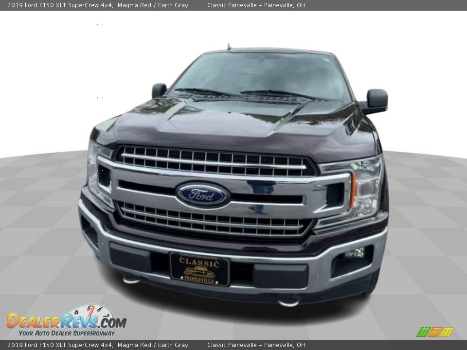 2019 Ford F150 XLT SuperCrew 4x4 Magma Red / Earth Gray Photo #3