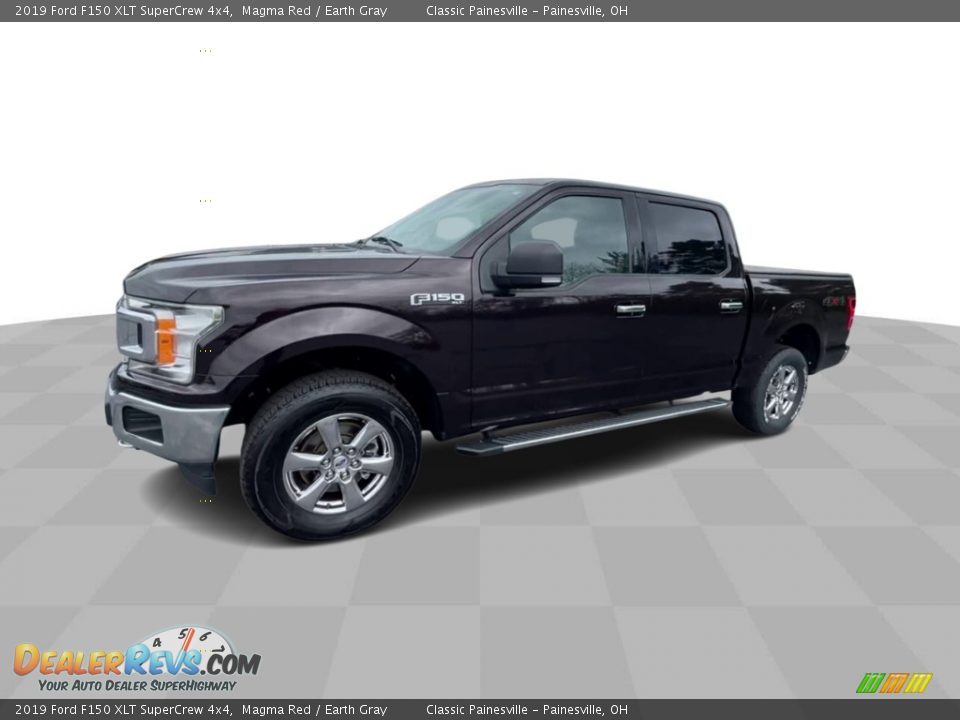 2019 Ford F150 XLT SuperCrew 4x4 Magma Red / Earth Gray Photo #4