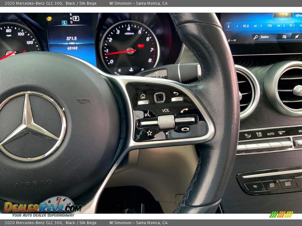 2020 Mercedes-Benz GLC 300 Black / Silk Beige Photo #22