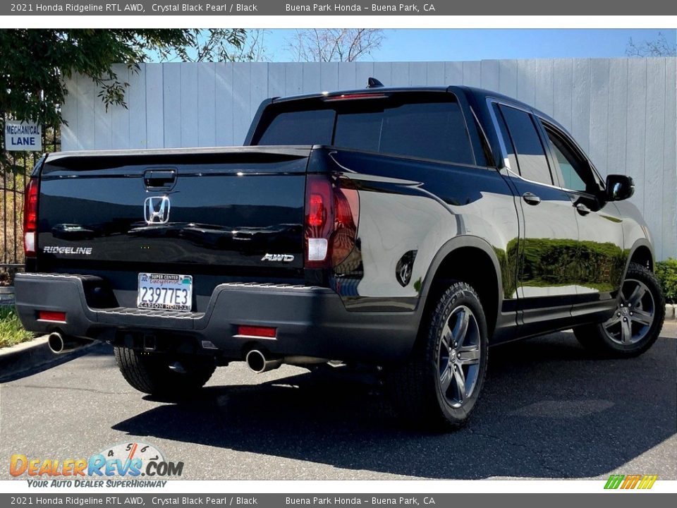 2021 Honda Ridgeline RTL AWD Crystal Black Pearl / Black Photo #15