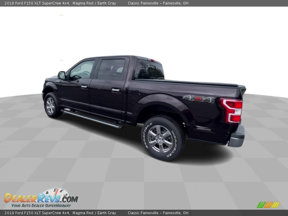 2019 Ford F150 XLT SuperCrew 4x4 Magma Red / Earth Gray Photo #6