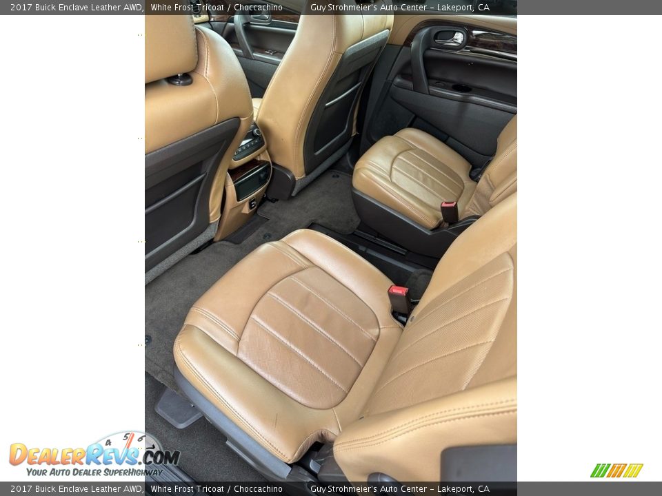 2017 Buick Enclave Leather AWD White Frost Tricoat / Choccachino Photo #14