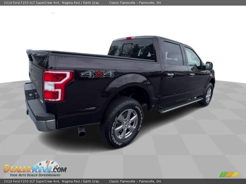2019 Ford F150 XLT SuperCrew 4x4 Magma Red / Earth Gray Photo #8