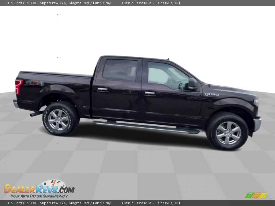 2019 Ford F150 XLT SuperCrew 4x4 Magma Red / Earth Gray Photo #9