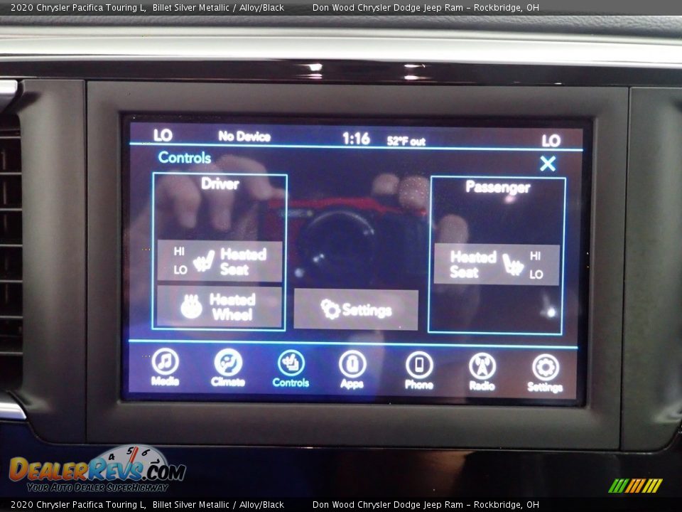 2020 Chrysler Pacifica Touring L Billet Silver Metallic / Alloy/Black Photo #3