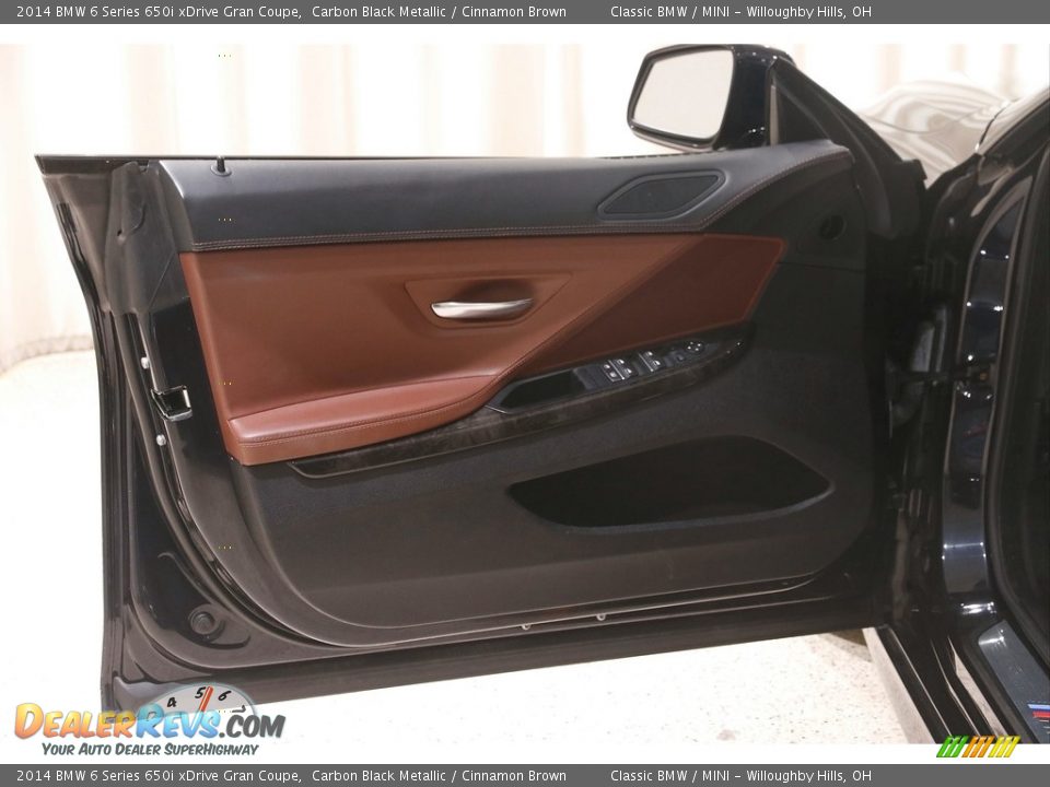 2014 BMW 6 Series 650i xDrive Gran Coupe Carbon Black Metallic / Cinnamon Brown Photo #4