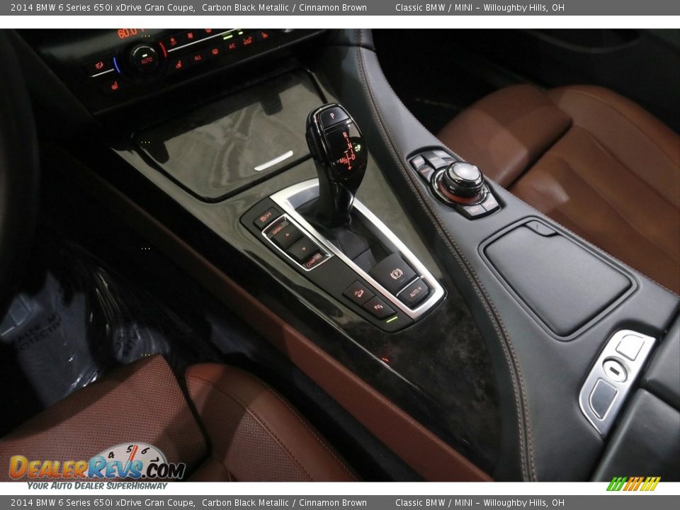 2014 BMW 6 Series 650i xDrive Gran Coupe Carbon Black Metallic / Cinnamon Brown Photo #15
