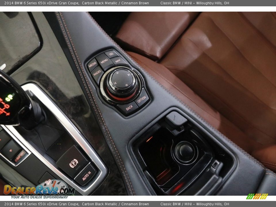2014 BMW 6 Series 650i xDrive Gran Coupe Carbon Black Metallic / Cinnamon Brown Photo #17