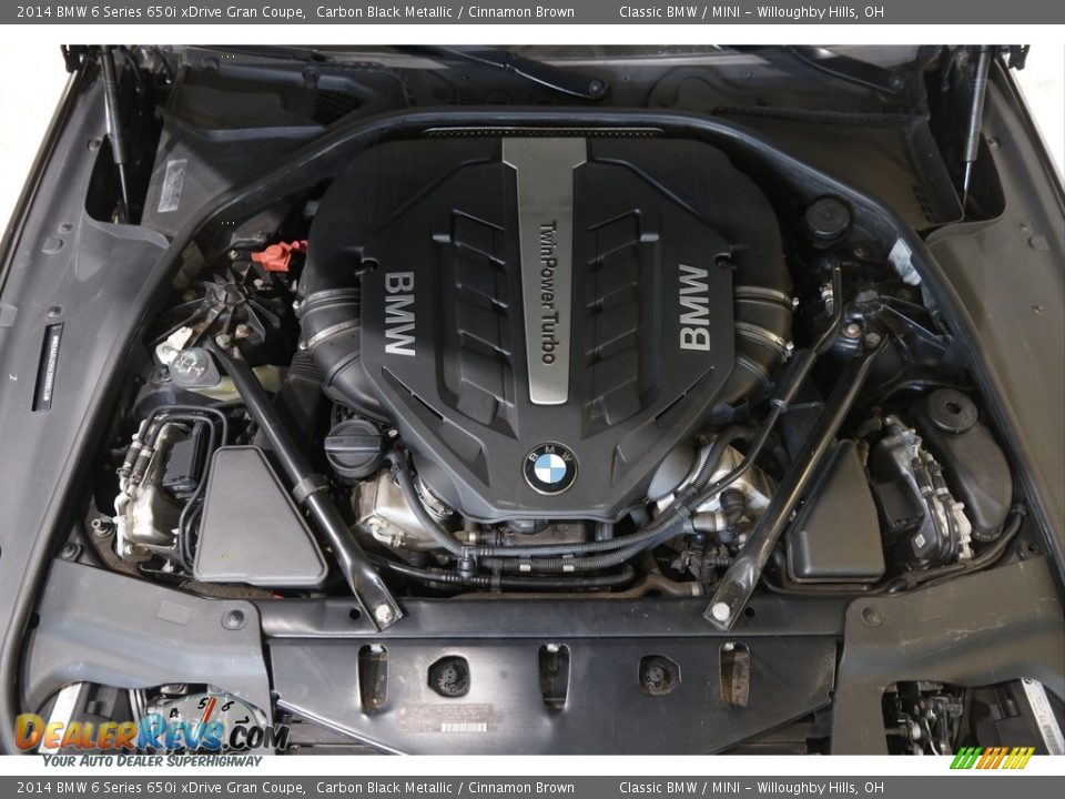 2014 BMW 6 Series 650i xDrive Gran Coupe Carbon Black Metallic / Cinnamon Brown Photo #23