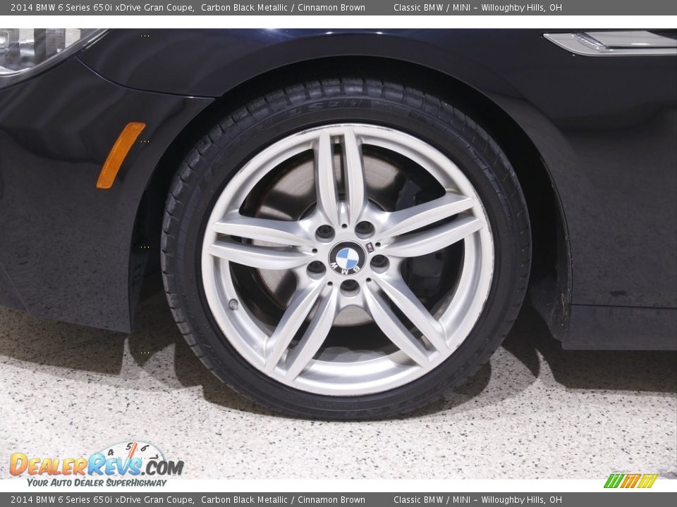 2014 BMW 6 Series 650i xDrive Gran Coupe Carbon Black Metallic / Cinnamon Brown Photo #24