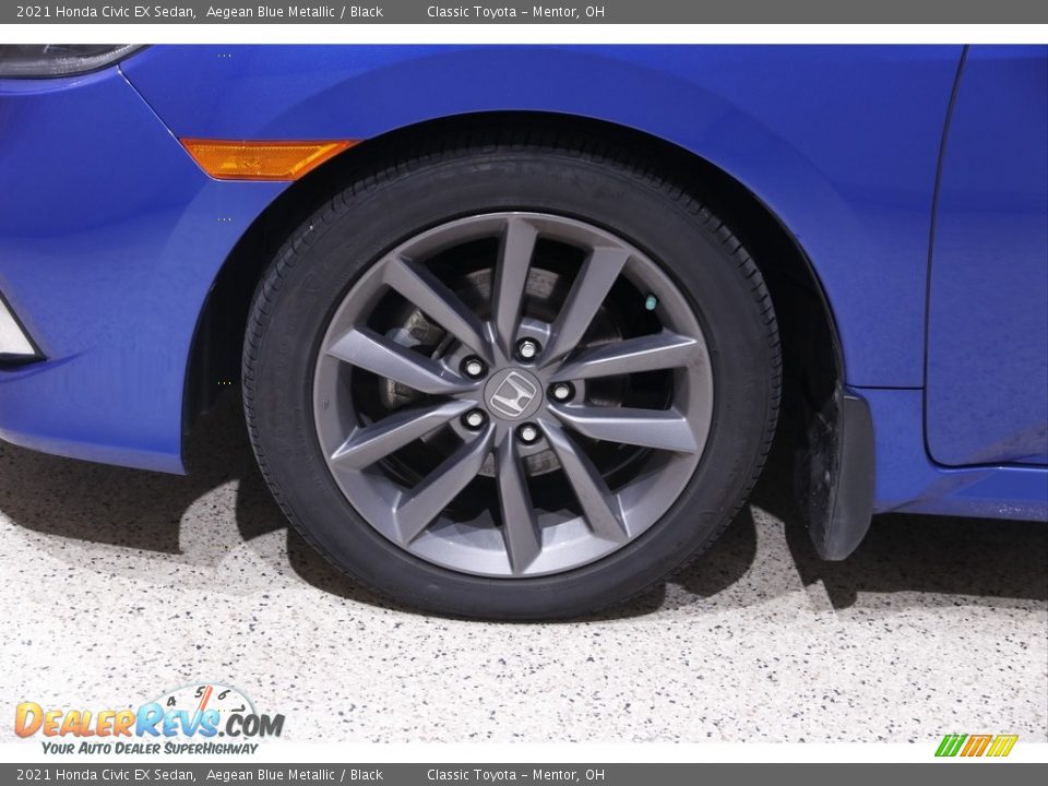 2021 Honda Civic EX Sedan Aegean Blue Metallic / Black Photo #20