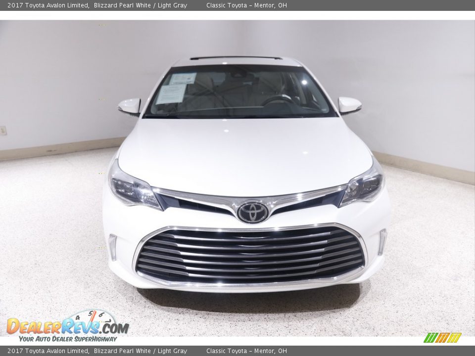 2017 Toyota Avalon Limited Blizzard Pearl White / Light Gray Photo #2