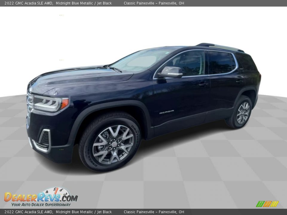 2022 GMC Acadia SLE AWD Midnight Blue Metallic / Jet Black Photo #4