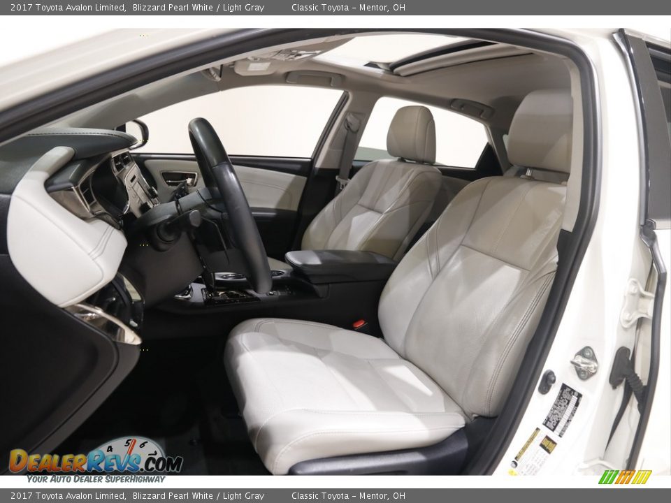 2017 Toyota Avalon Limited Blizzard Pearl White / Light Gray Photo #5