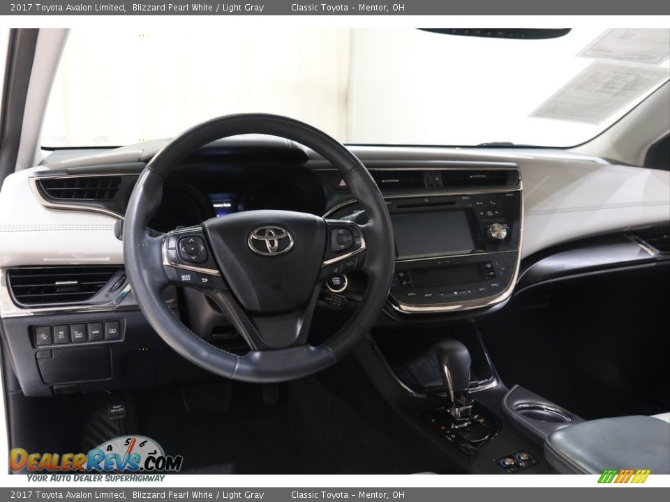 2017 Toyota Avalon Limited Blizzard Pearl White / Light Gray Photo #6