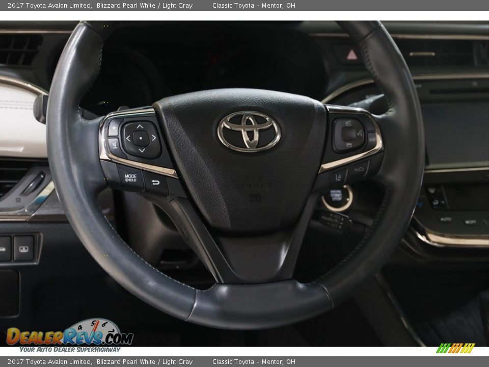 2017 Toyota Avalon Limited Blizzard Pearl White / Light Gray Photo #7
