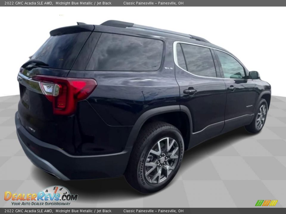 2022 GMC Acadia SLE AWD Midnight Blue Metallic / Jet Black Photo #8