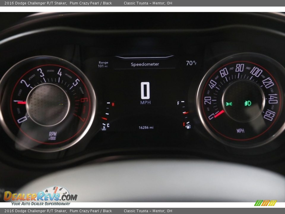 2016 Dodge Challenger R/T Shaker Plum Crazy Pearl / Black Photo #8