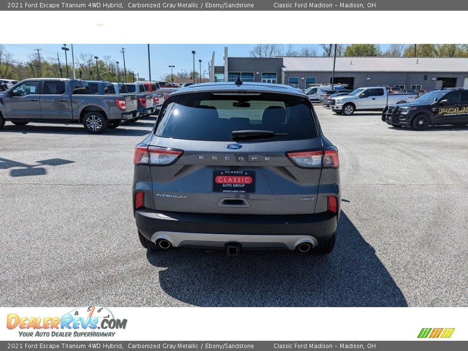 2021 Ford Escape Titanium 4WD Hybrid Carbonized Gray Metallic / Ebony/Sandstone Photo #4