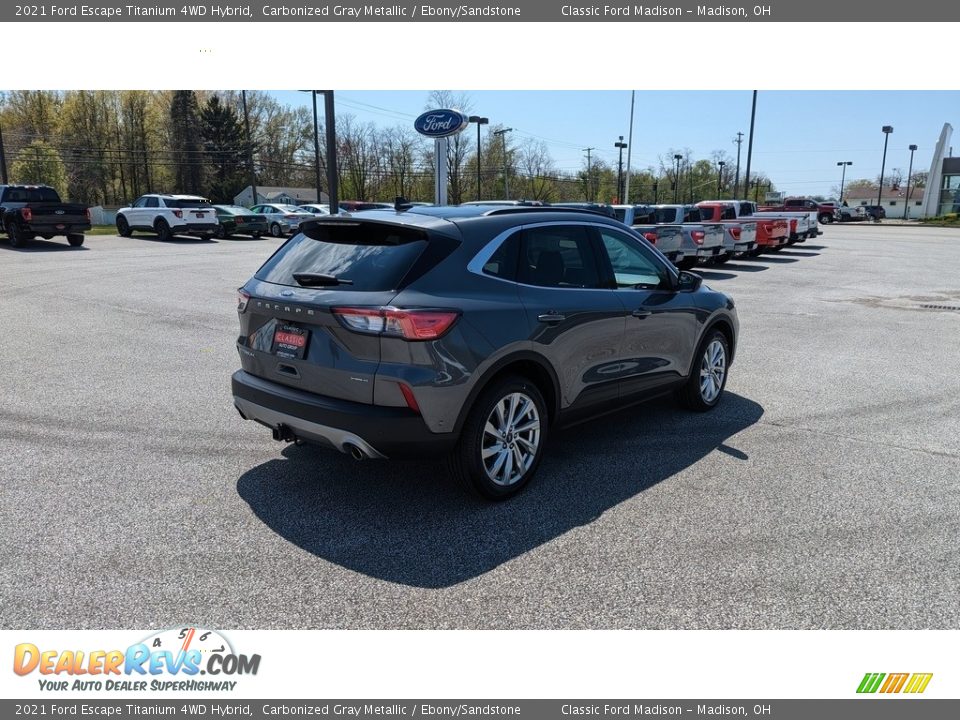 2021 Ford Escape Titanium 4WD Hybrid Carbonized Gray Metallic / Ebony/Sandstone Photo #5