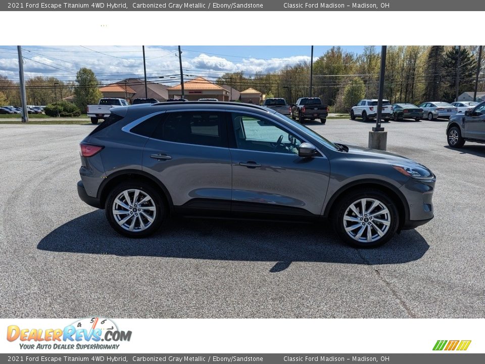 2021 Ford Escape Titanium 4WD Hybrid Carbonized Gray Metallic / Ebony/Sandstone Photo #6