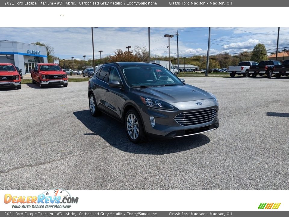 2021 Ford Escape Titanium 4WD Hybrid Carbonized Gray Metallic / Ebony/Sandstone Photo #7