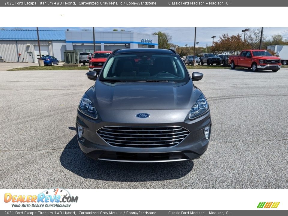 2021 Ford Escape Titanium 4WD Hybrid Carbonized Gray Metallic / Ebony/Sandstone Photo #8