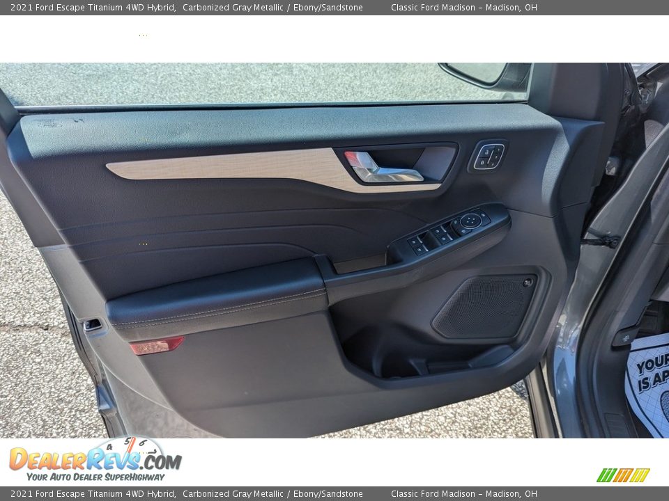 2021 Ford Escape Titanium 4WD Hybrid Carbonized Gray Metallic / Ebony/Sandstone Photo #9