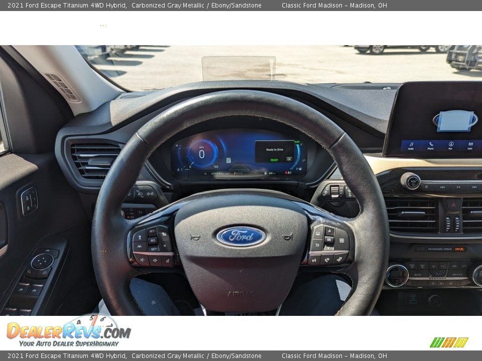 2021 Ford Escape Titanium 4WD Hybrid Carbonized Gray Metallic / Ebony/Sandstone Photo #11