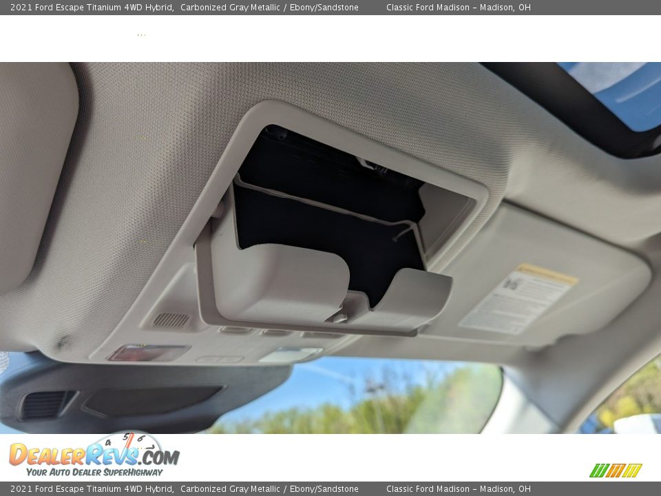 2021 Ford Escape Titanium 4WD Hybrid Carbonized Gray Metallic / Ebony/Sandstone Photo #13