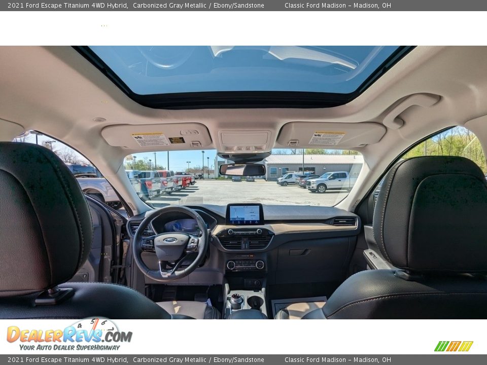 2021 Ford Escape Titanium 4WD Hybrid Carbonized Gray Metallic / Ebony/Sandstone Photo #16