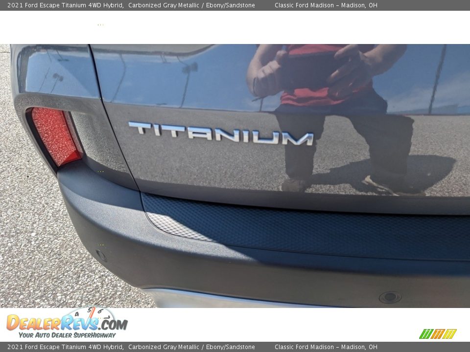 2021 Ford Escape Titanium 4WD Hybrid Carbonized Gray Metallic / Ebony/Sandstone Photo #21