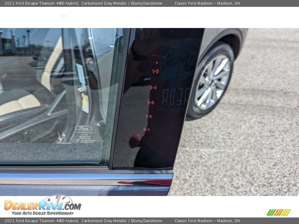 2021 Ford Escape Titanium 4WD Hybrid Carbonized Gray Metallic / Ebony/Sandstone Photo #22