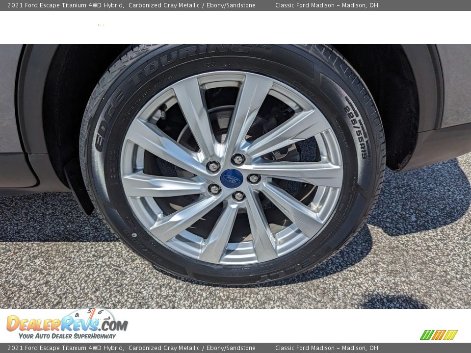 2021 Ford Escape Titanium 4WD Hybrid Carbonized Gray Metallic / Ebony/Sandstone Photo #24