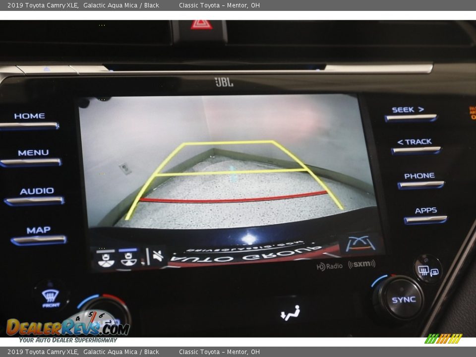 2019 Toyota Camry XLE Galactic Aqua Mica / Black Photo #13