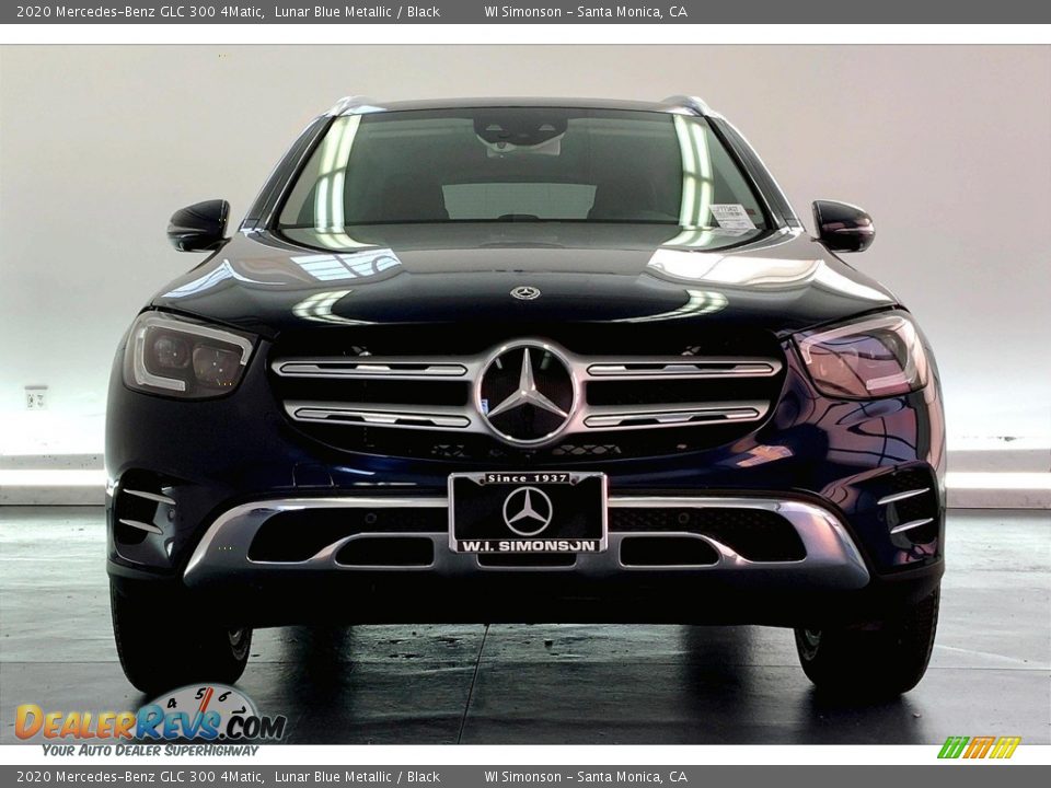 2020 Mercedes-Benz GLC 300 4Matic Lunar Blue Metallic / Black Photo #2