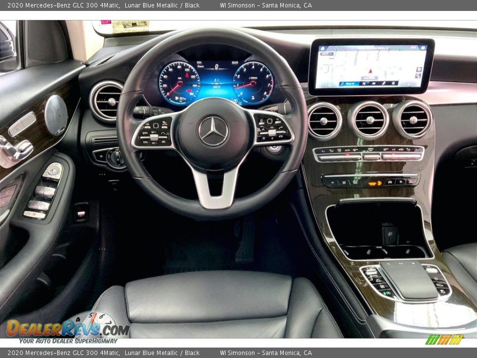 2020 Mercedes-Benz GLC 300 4Matic Lunar Blue Metallic / Black Photo #4