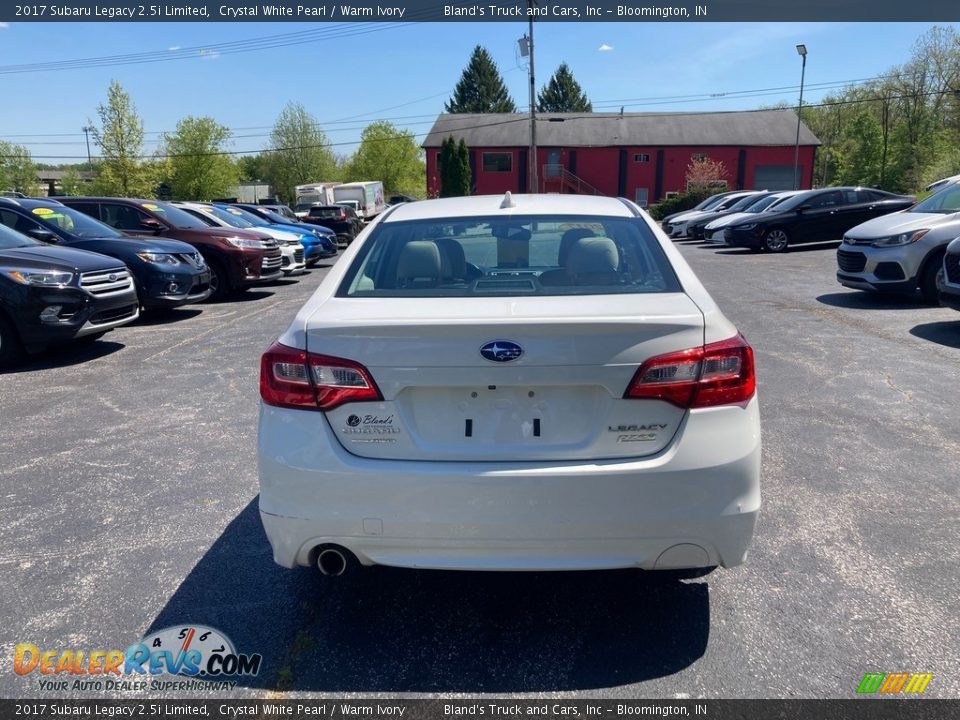 2017 Subaru Legacy 2.5i Limited Crystal White Pearl / Warm Ivory Photo #4